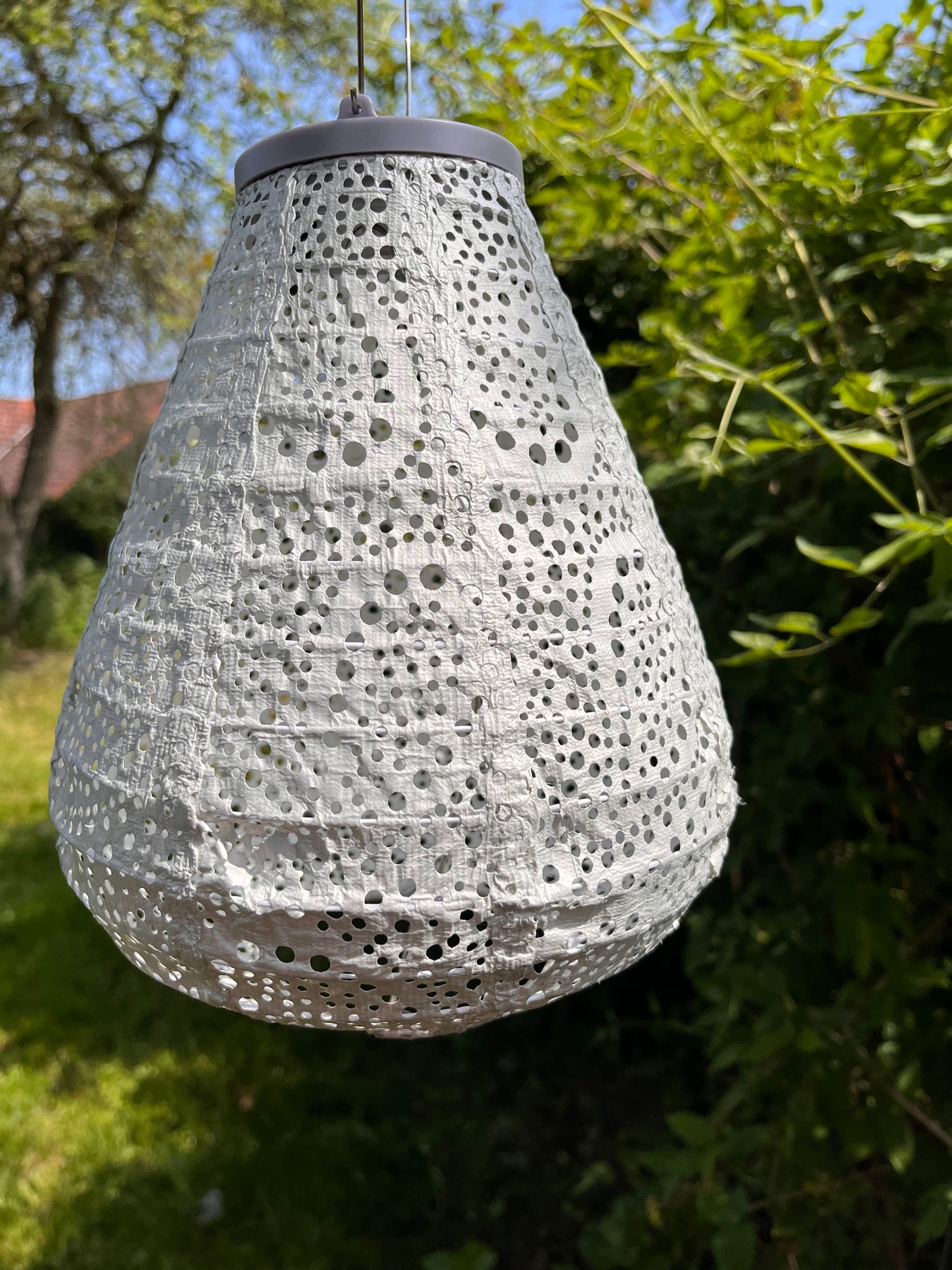 Solcelle lampe tulipan 20 cm.