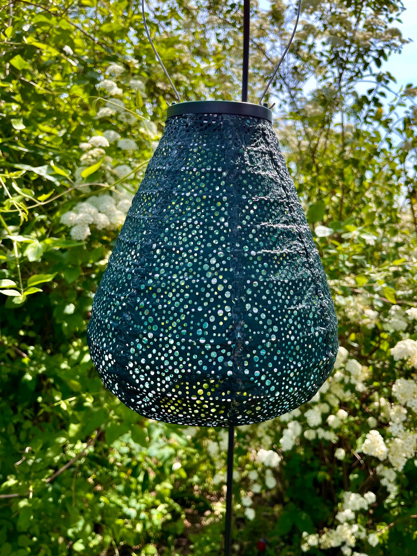 Solcelle lampe tulipan 20 cm.