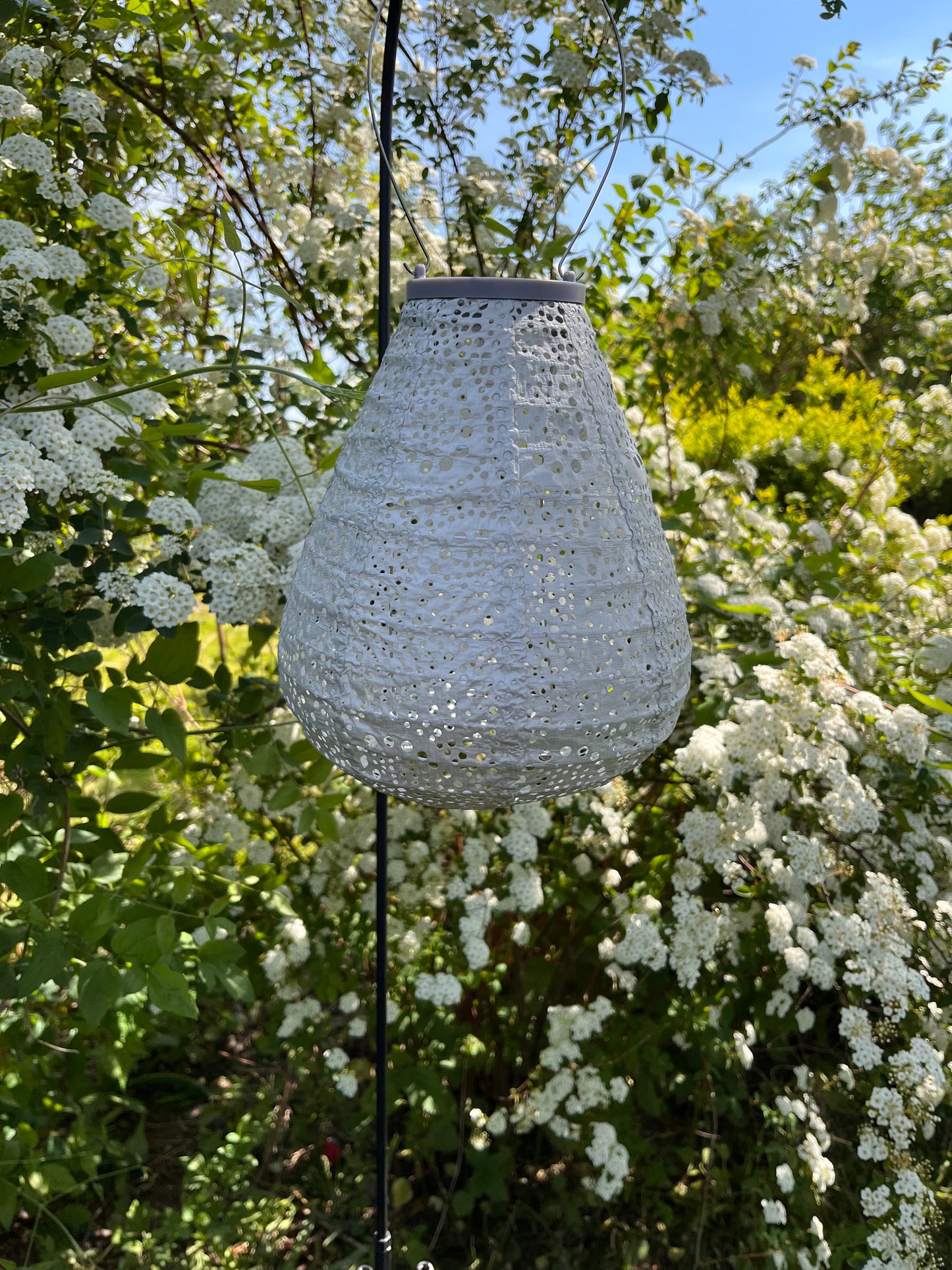 Solcelle lampe tulipan 20 cm.
