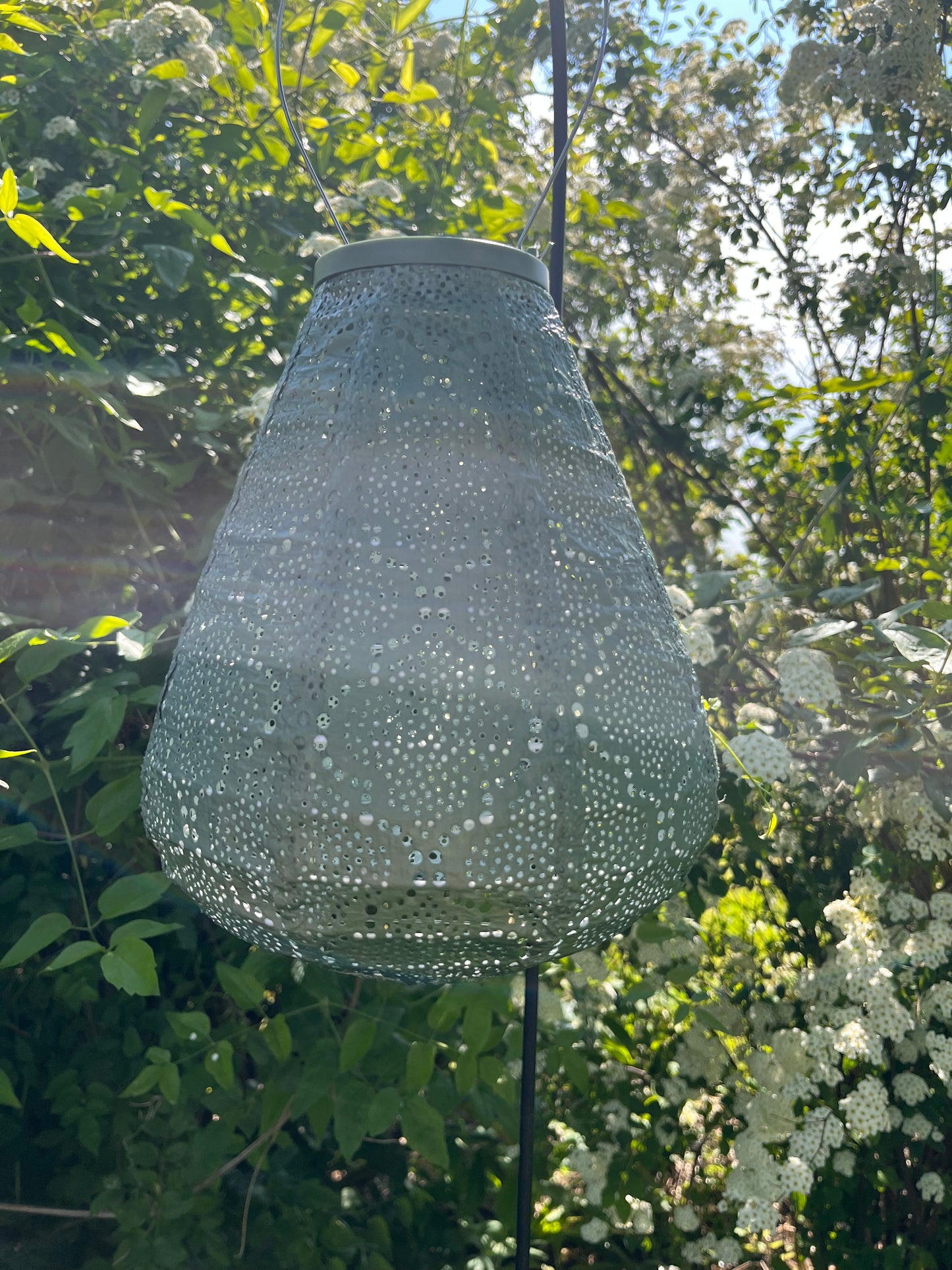Solcelle lampe tulipan 20 cm.