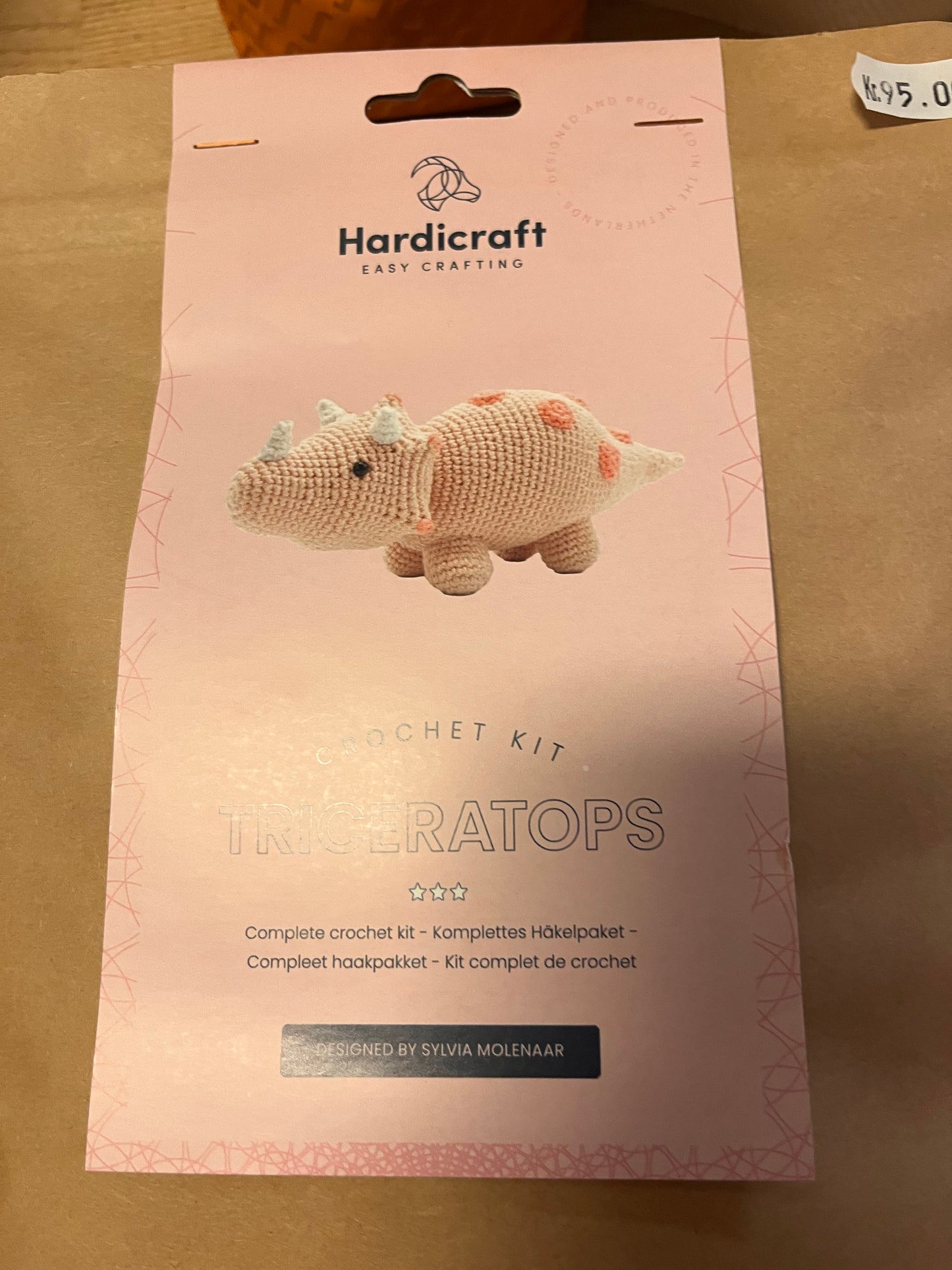 Hæklekit Dino.