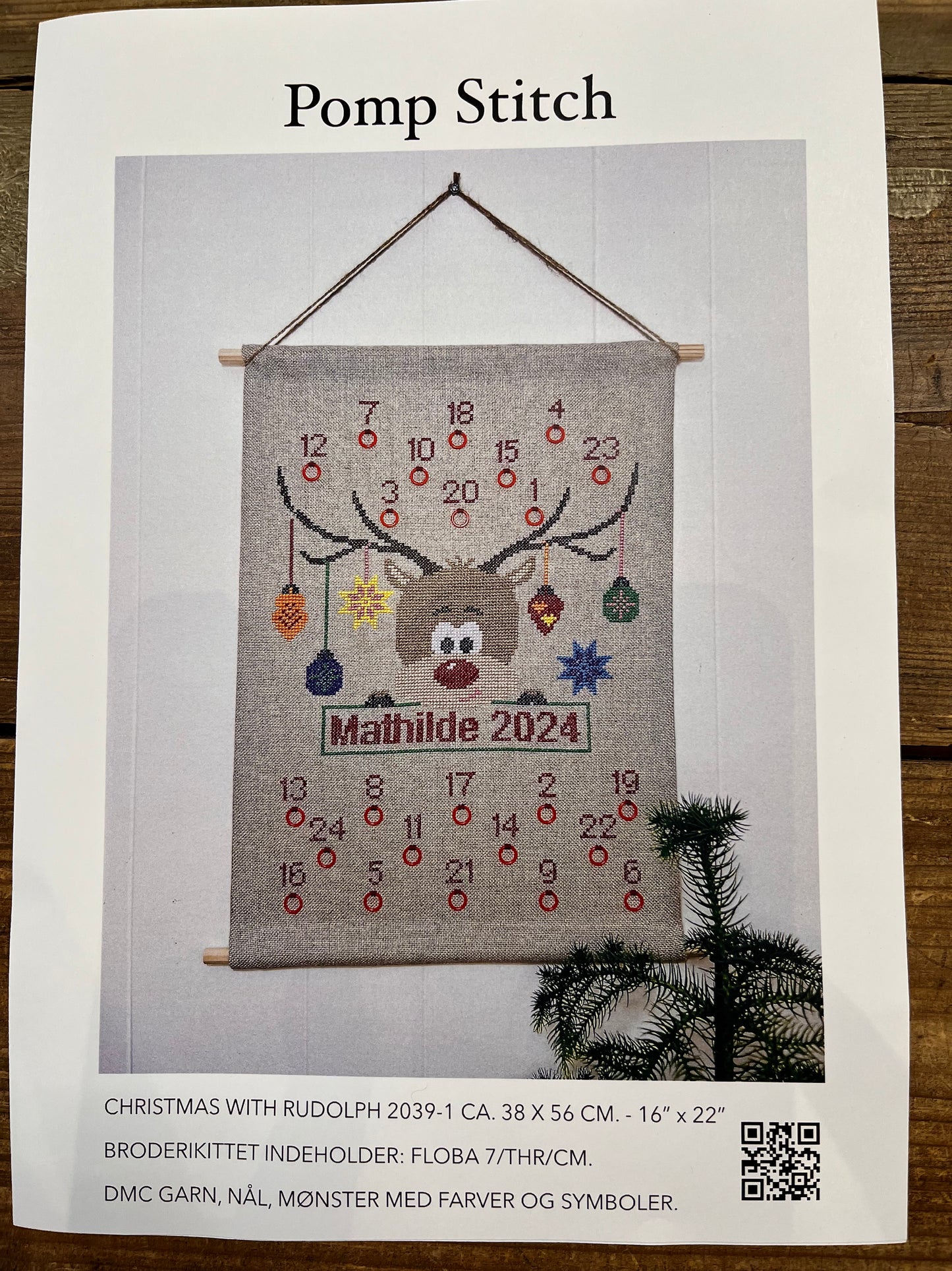 Broderi kit julekalender.