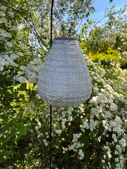 Solcelle lampe tulipan 20 cm.