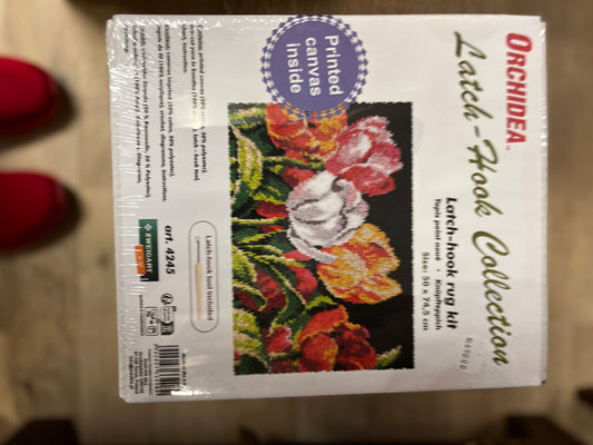 Rya kit med tulipaner.