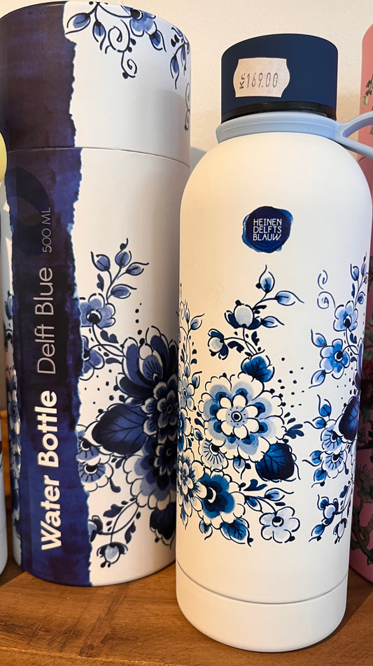 Termo flaske Blå blomster.