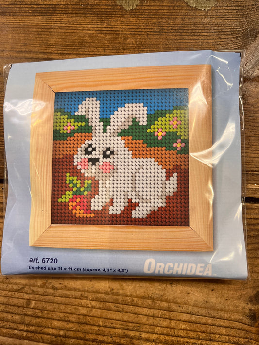 Broderi til børn kit med kanin