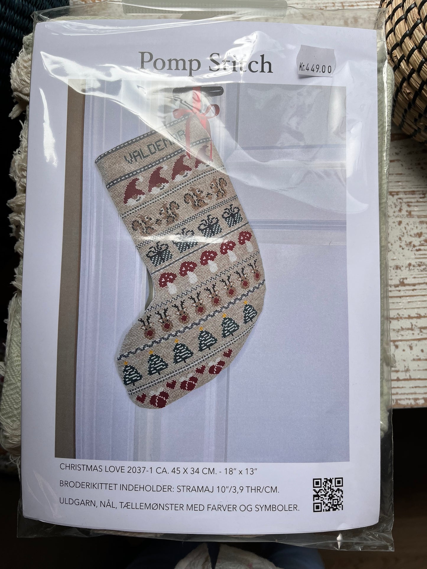 Broderikit julesok Valdemar.