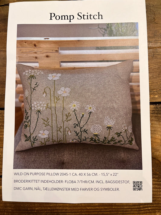 Broderi kit med vilde blomster